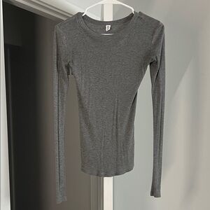 BP Charcoal Long Sleeve Bodysuit